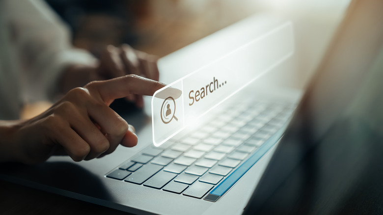 search button illustration