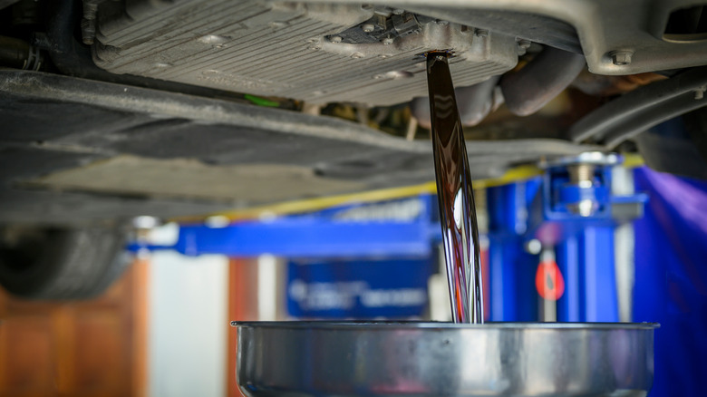 draining transmission fluid
