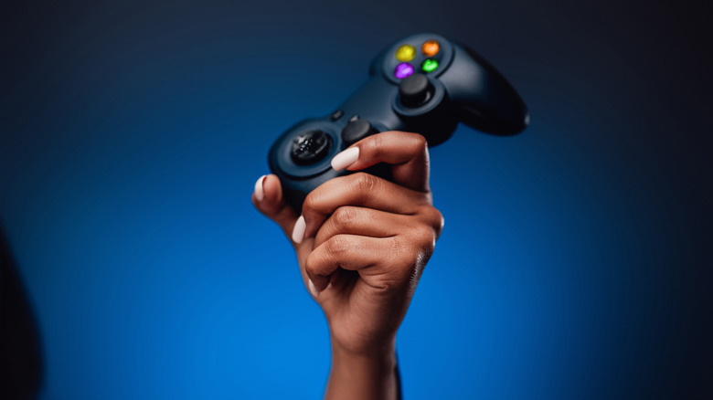 grip on gaming controller