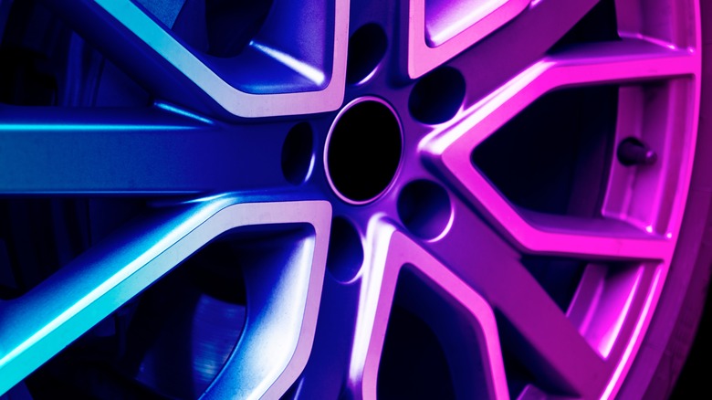 colorful car wheel 