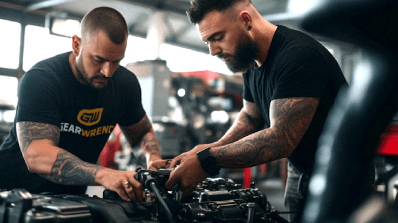 Mechanics using Gearwrench tools