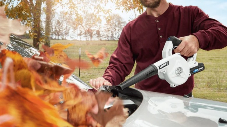Person using Hart blower