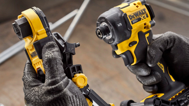 attaching a nut runner to an impact wrench