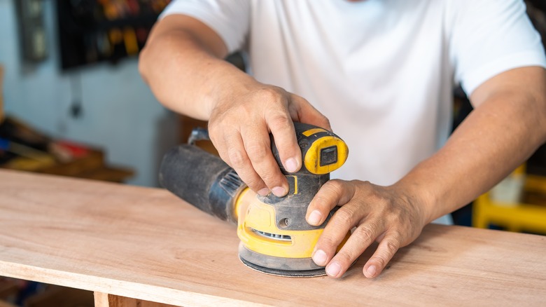 using a random orbit sander
