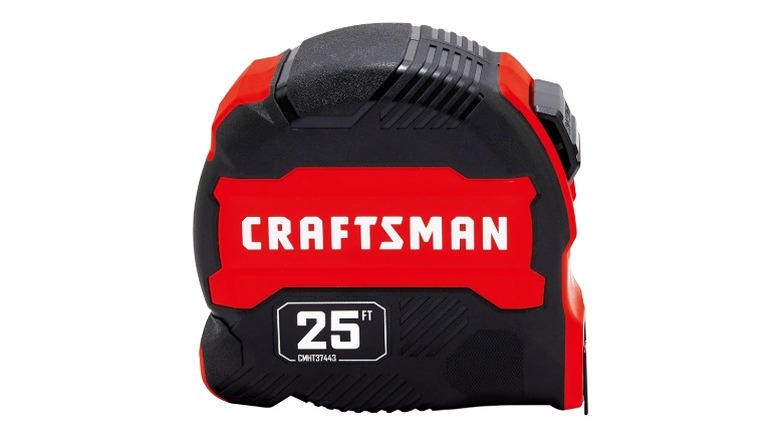 Black and red Craftsman 25-feet tape measure
