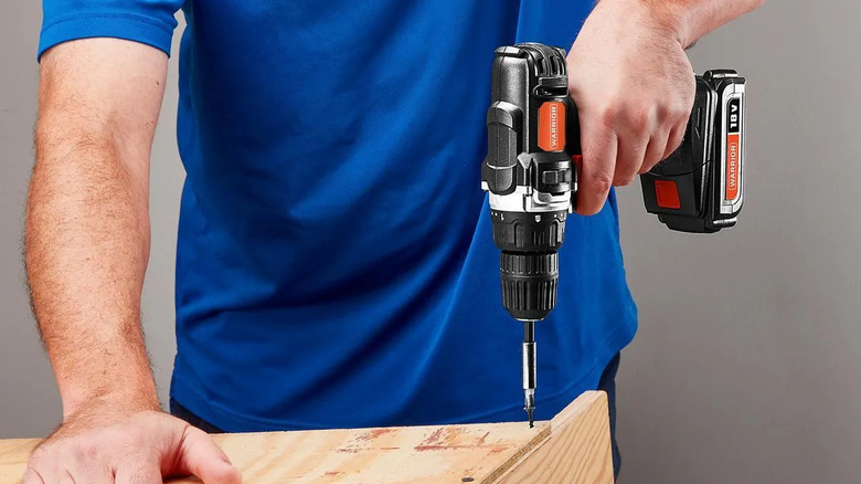 Warrior 3/8-inch drill in action