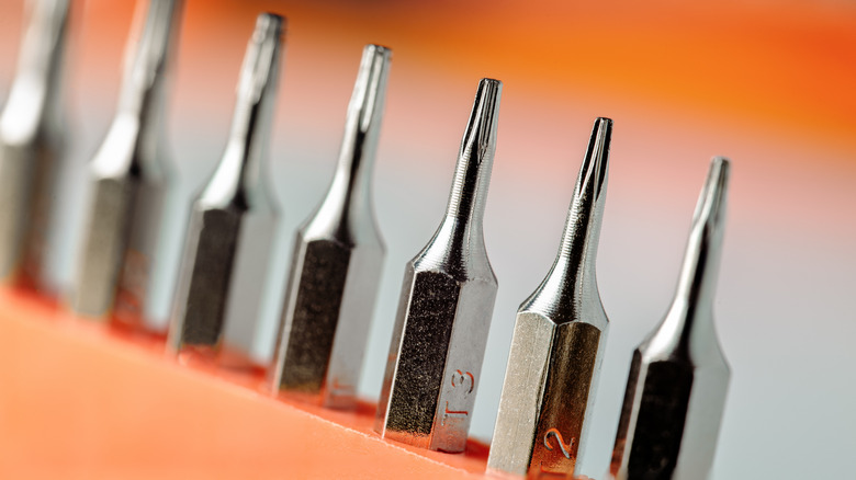 close up of screwdriver tip