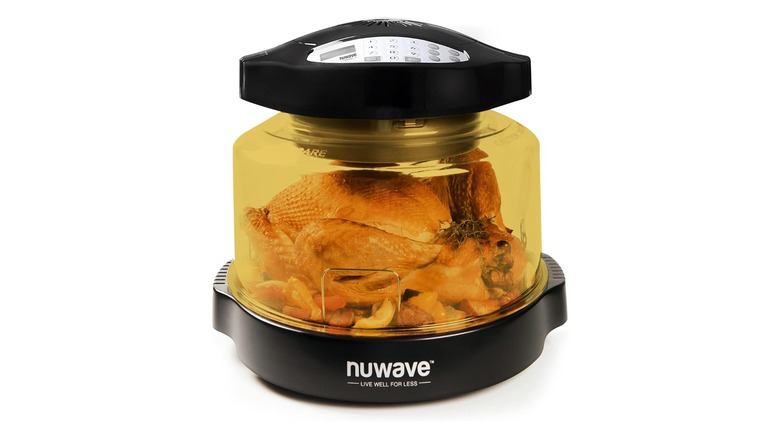 NuWave Oven with chicken inside
