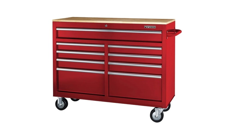 Yukon 46-Inch 9-Drawer Mobile Storage Cabinet
