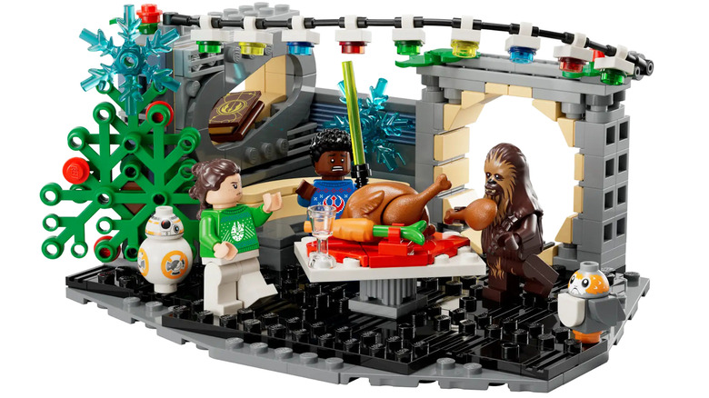 Millennium Falcon Holiday Diorama lego set