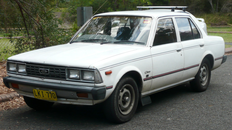 Australian-spec 1981 Toyota Corona (X130) parked on road