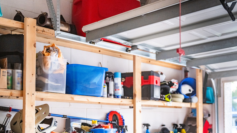 Interior of an organized garage