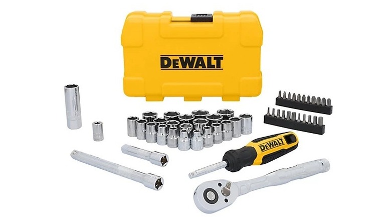 DEWALT 3/8 in. Dr 50 pc. Mech Tool Set on a white background