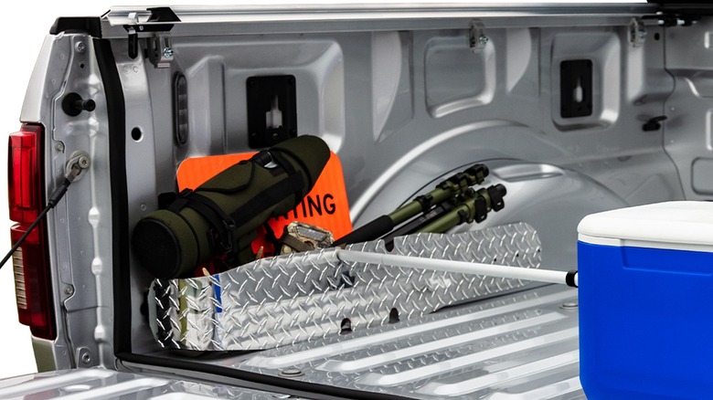 truck bed pockets holding gear