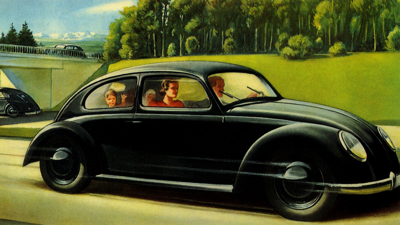 Illustration of People's Car from pre-war VW brochure