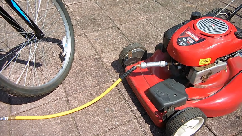 air compressor lawn mower