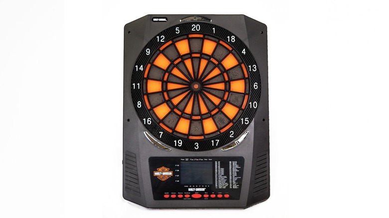 Harley-Davidson electronic dartboard, as seen on the H-D online store.