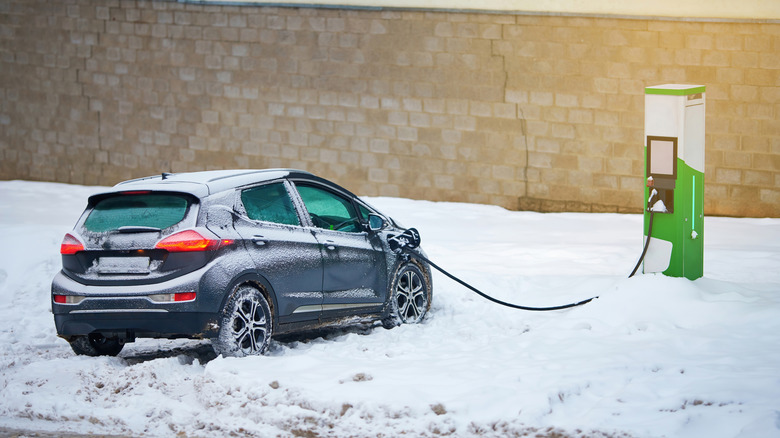 EV charging in the snow