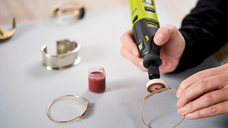 Ryobi USB Lithium rotary tool polishing jewelry