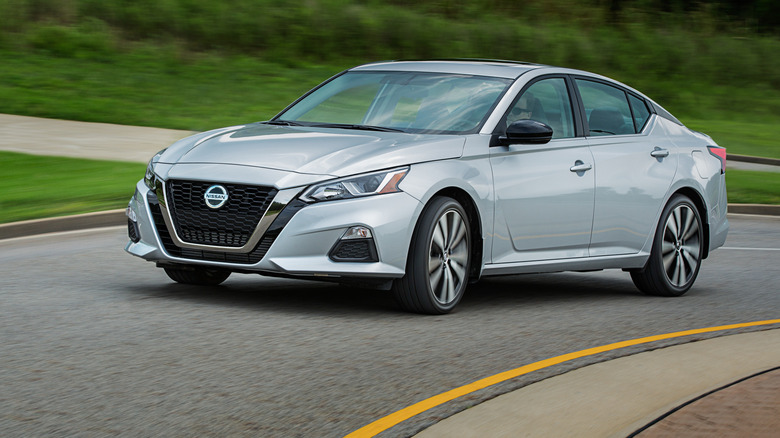 2019 Nissan Altima negotiating a corner