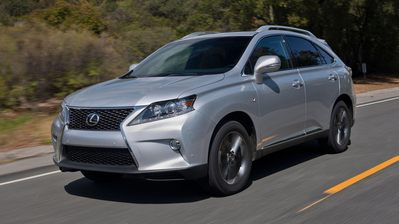 2015 Lexus RX 350 on the road