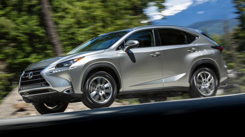 2015 Lexus NX 200t on a mountain road