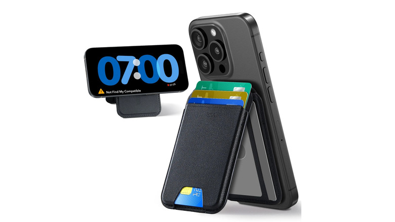 ESR Wallet on smartphone, in both horizontal and vertical orientation