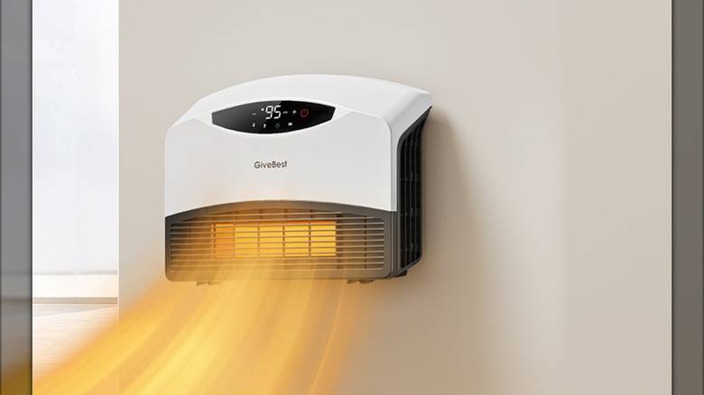 A GiveBest heater installed on a wall.