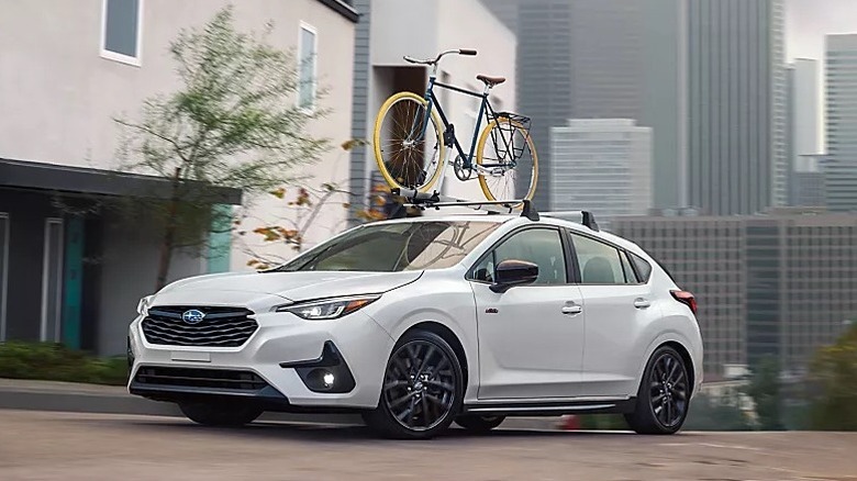 A white 2025 Subaru Imprezza