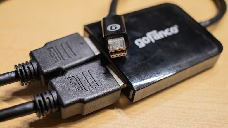 A Gofanco mini-DisplayPort to HDMI splitter.
