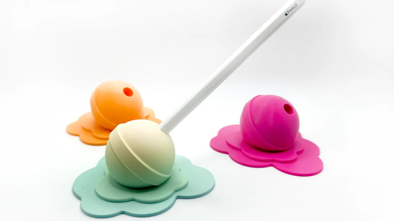 melting lollipop Apple Pencil holder