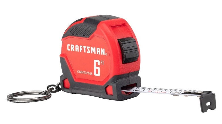 Craftsman 6-foot Keychain Tape Measure on white background