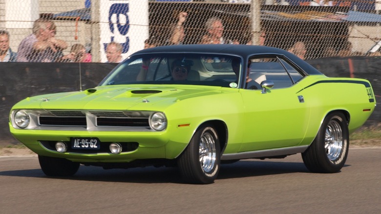 green Plymouth Cuda
