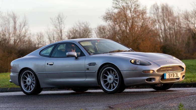 Silver Aston Martin DB7