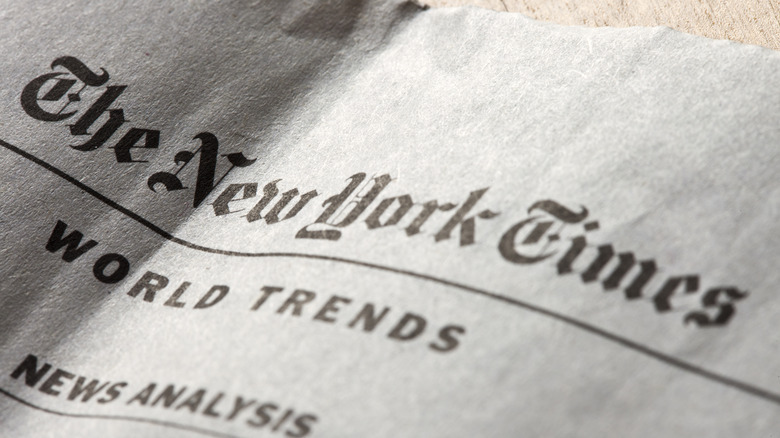 New York Times newspaper