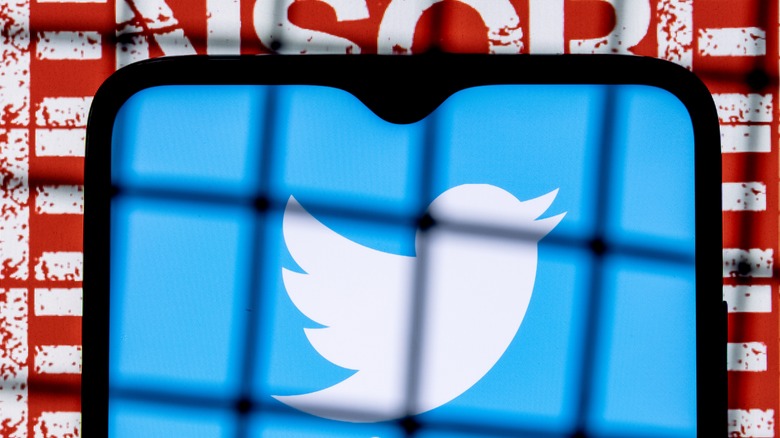 Representation of censorship on Twitter