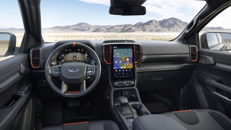 2024 Ford Ranger Raptor cabin