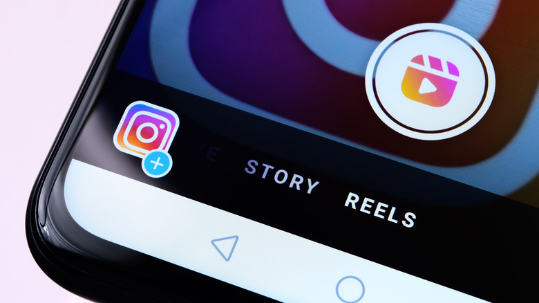 instagram app reels page