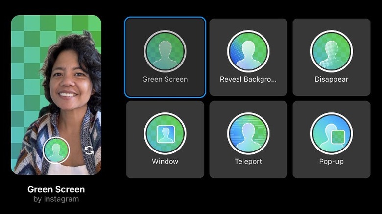 instagram green screen filter options