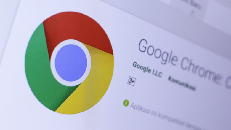 Google Chrome app page