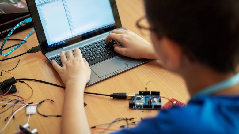 man using raspberry pi