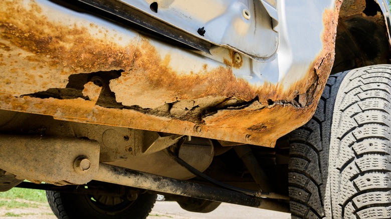 Rusty Truck Kick Panel