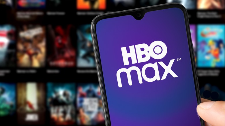 HBO Max logo smartphone