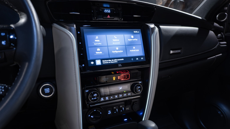 a Toyota infotainment screen