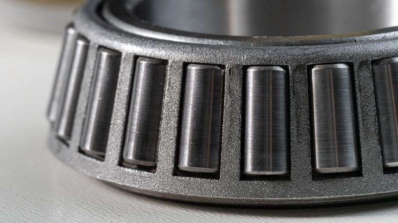 A roller bearing designed for use on trailer axles.