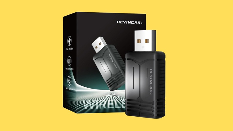 HeyInCar+ wireless CarPlay and Android Auto adapter