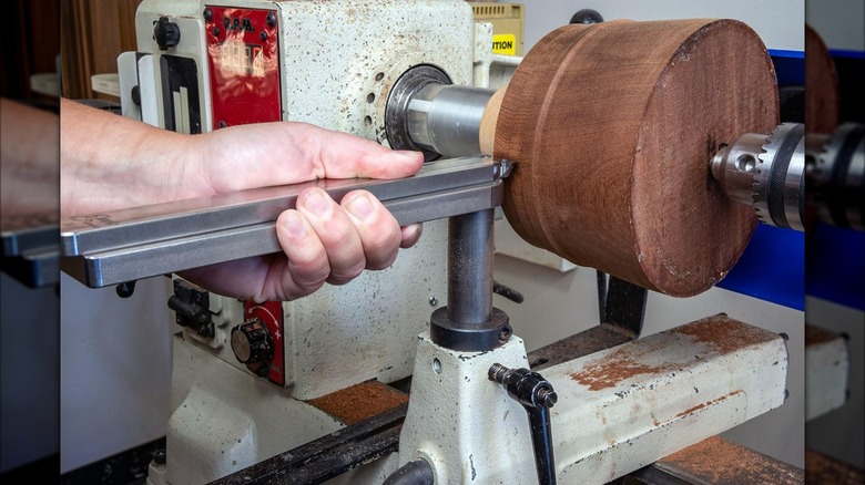 Simple Woodturning Tools Rest Platform with Clamping Collar