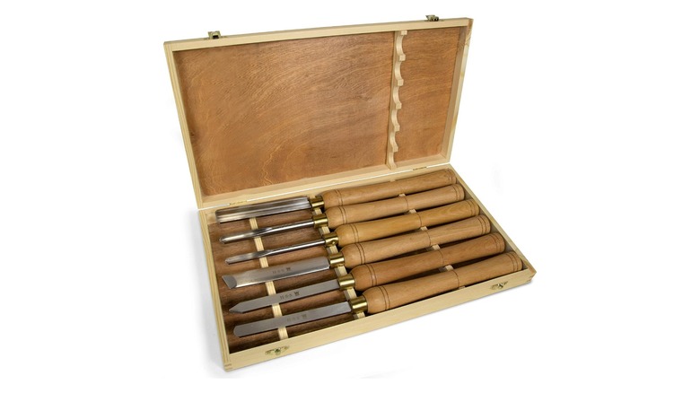 Wen 6-Piece High Speed Steel Woodturning Chisel Set