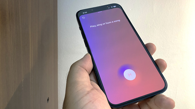 Using sound search on YouTube Music on iPhone 13