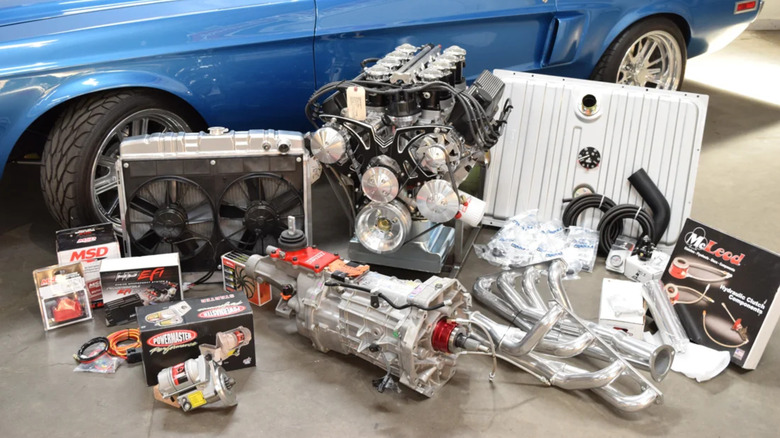 Prestige Motorsports 572 V8 Hemi engine with associated performance parts
